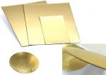 Metalized Shiny Gold Foil Cardboard Laminated Grey Board Gold Paper Cake Boards