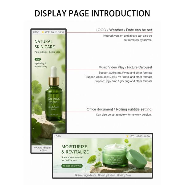 Ultra Wide Stretched Bar LCD Display Shelf Edge Digital Signage Android WiFi Screen Smart Media Player Monitor OEM