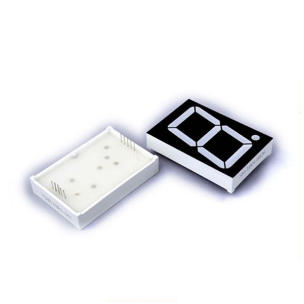 LED Single Digit 7 Segment Display 0.50 Inch 12.7mm Digit Height Black Surface Color Ideal for Digital Clocks Counters and Timers