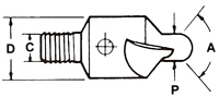 Durable Countersink Cutter For Cast Iron / Stainless Steels