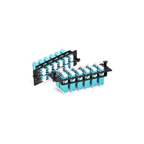 P12LC2X10GMM Fo Patch Panel 12 Port LC/PC Adapter Duplex Panel 24 Fibers OM4 Multimode