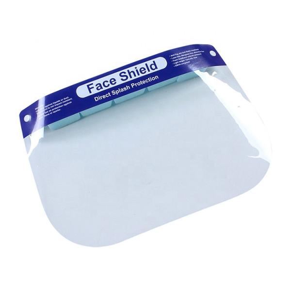 Lightweight Clear Plastic Face Shield Direct Splash Protection Vented Foam Design