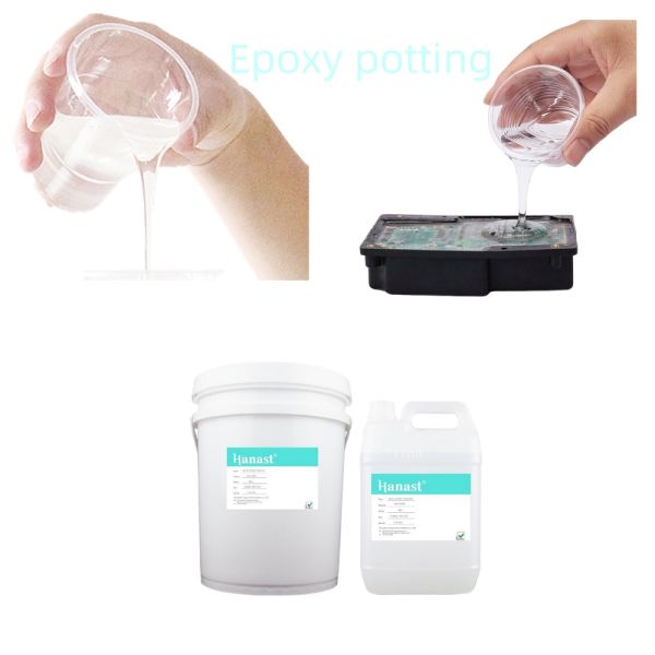 Clear Epoxy Potting Compound For Transformer 2:1 Potting Epoxy For Electronics AB Glue