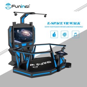 China 1 Player 9D Virtual Reality Simulator Motion Walking Platform VR Game Machine on sale