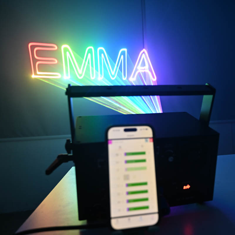 High-Speed Scanner RGB Laser Projector with Smart App Control