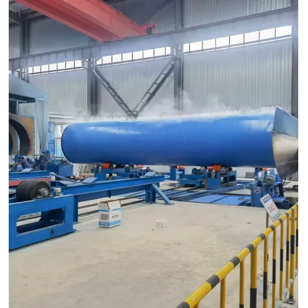 FBE Coating Line with Internal & External Coating Using High Voltage Electrostatic Spray Gun and Medium-Frequency Heating System