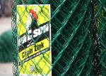 1.5 Inch Diamond Mesh Fence Powder Painted Chain Link Fence Any Ral Color