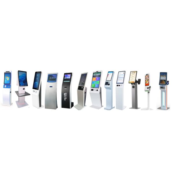 21.5/27 Inch Self-Service Kiosk with 1920X1080 Resolution and Intel Core I3/I5/I7 CPU for Cash Payment and QR Scanning