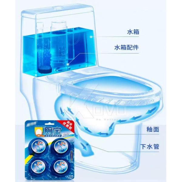 Blue Bubble Wrapping Equipment Automatic Toilet Block Packaging Machine