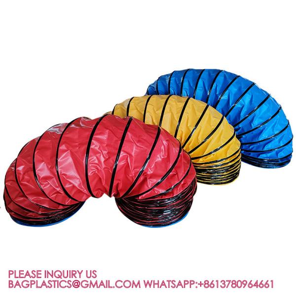 PVC Material Slip Proof Dog Agility Tunnel Wire Supported Dog Training Tunnel 600mm