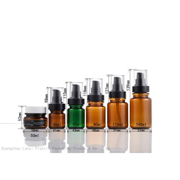 Screen Printing 110ml 140ml PET Cosmetic Lotion Bottle