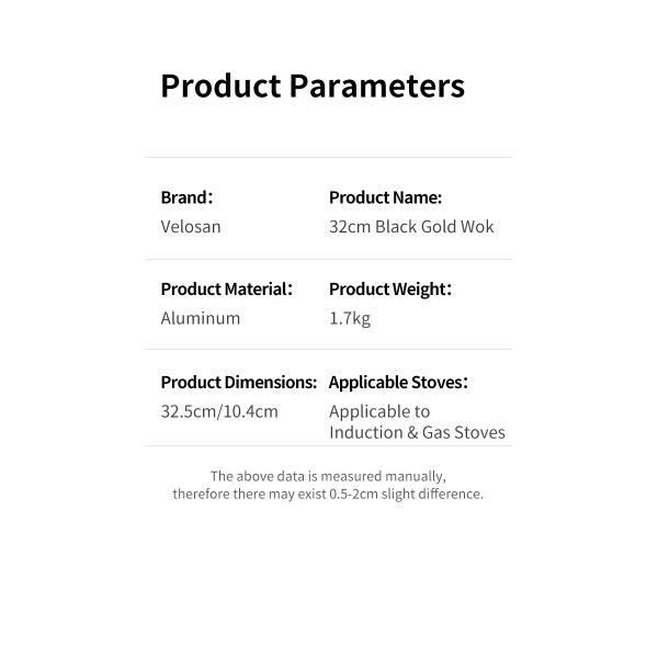 Swiss Non Stick Aluminium Wok 32cm High Durability PFOA Free Frying Pan