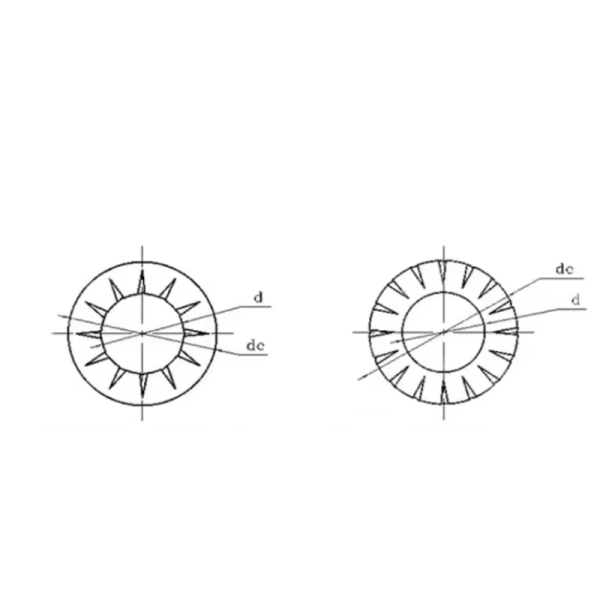 DIN 6907 Serrated Lock Washers With External Teeth