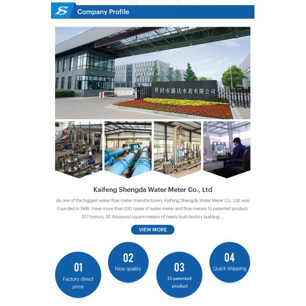 Shengda Water Meter Rf Frequency Vertical Prepaid Water Meter Digital Wet or Dry Type Brass