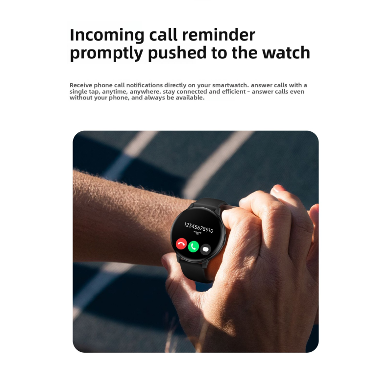 The smartwatch T6 is thin, light, fashionable, Bluetooth call, multi-functional sports watch, and a health monitoring voice assistant