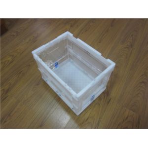 Smooth Inside Portable Collapsible Plastic Containers Handling Material