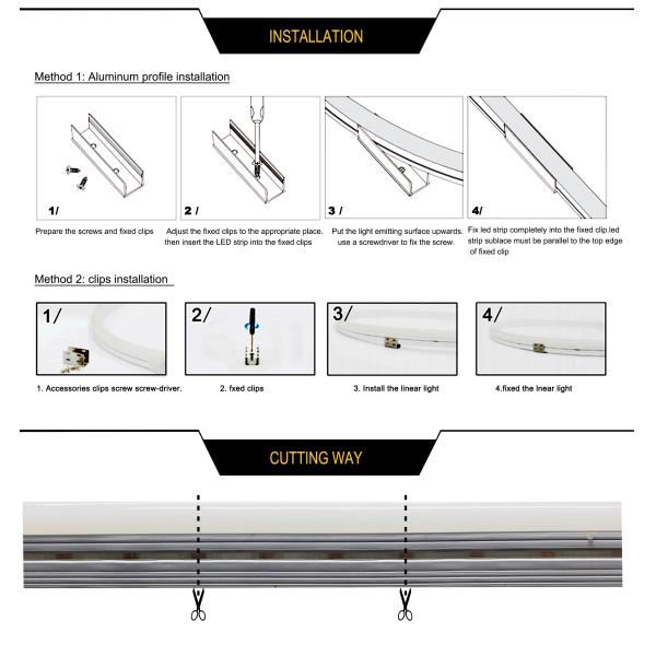 SMD 5050 Flexible RGBW RGB LED Rope Light Spool Waterproof With UL
