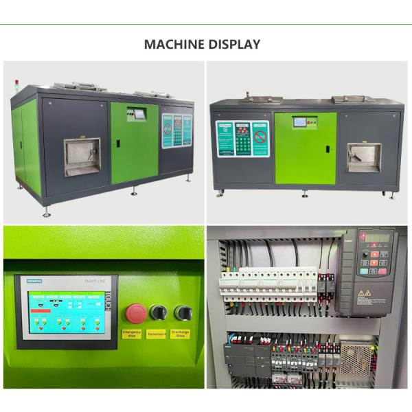 500KG/24H SUS304 Electric Kitchen Waste Composter Organic Waste Decomposer Machine