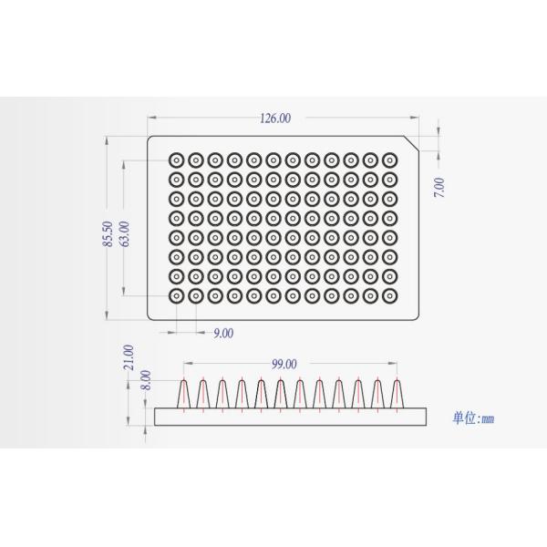PCR plate semi-skirted, PCR plate manufacturer, Lingyao OEM manufacturer, medical injection products