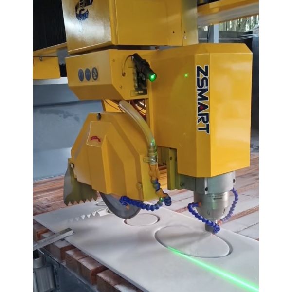 4+1 Axis Stone Bridge Cutting Machine Motor Engine Gearbox Granite/Marble Customizable Cutting Length 3200mm ZEUS CNC 220V/380V