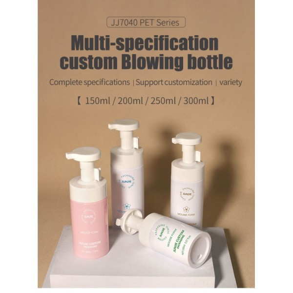 200ml/250ml Triangle Shape Facial Foam Pump Bottle Empty Foaming Cleanser Hand Wash Bottle with Pump Foam Spray Bottle