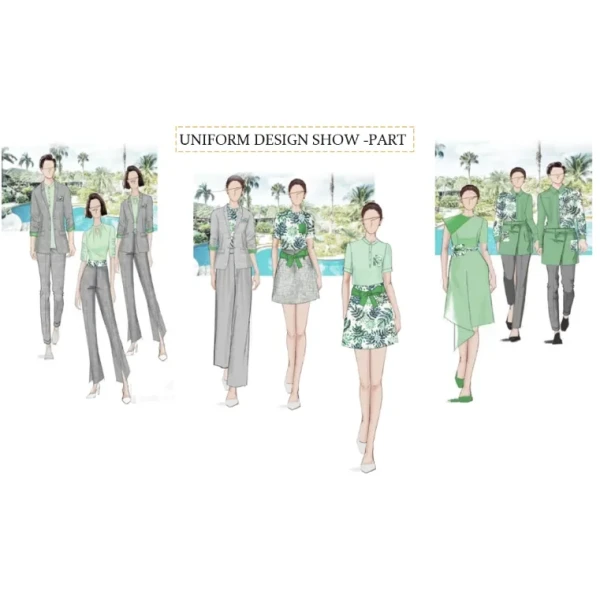 High-End Customized Fast Food Restaurant Work Uniform