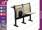 18MM Composite Board Folded Seat School Desk And Chair With Strong Metal Frame