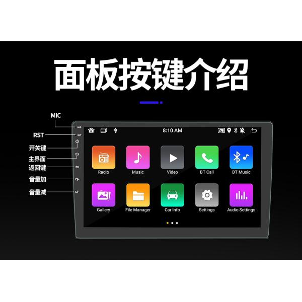 Creatall 9 Inch Universal Dashboard GPS Navigation Player Android All-in-One Wireless CarPlay with ADS for Automotive Use