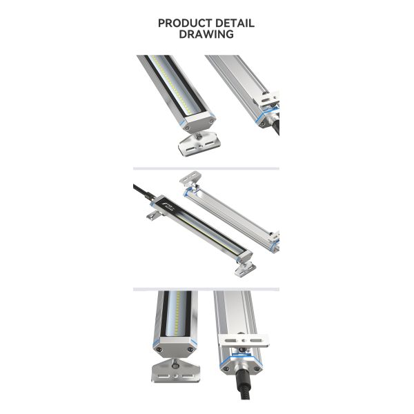 IP68 Waterproof LED Machine Work Light with 70000-Hour Lifespan and High Brightness for Industrial and CNC Machines