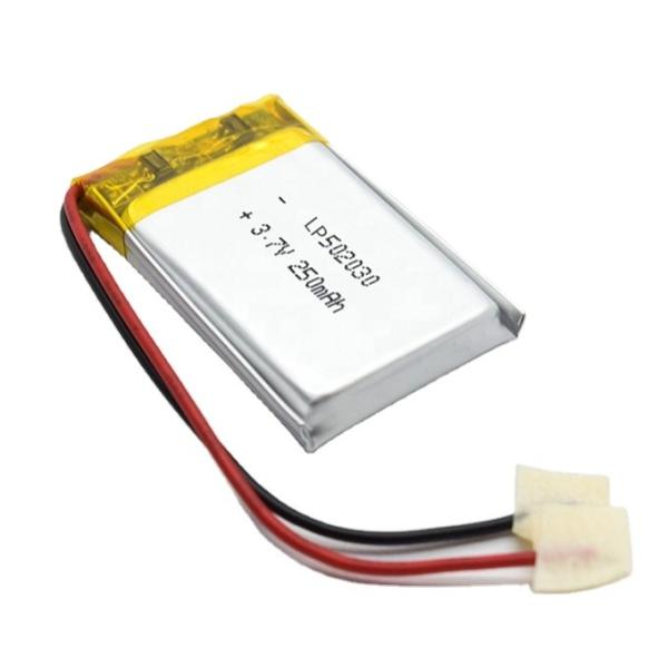 502030 3.7 V 250mah Li Polymer Battery With PCM And Cable