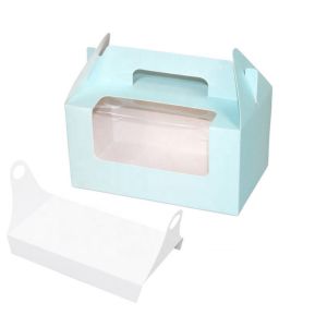 Buy cheap Customized Folding Pastry Box With Window , Handmade Cupcake Gift Boxes product