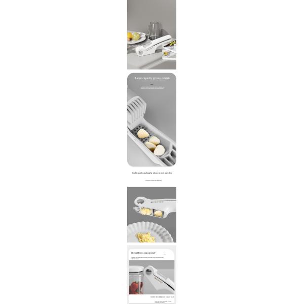 Ergonomic Handle Garlic Press with Multiple Functions and Durable Materials