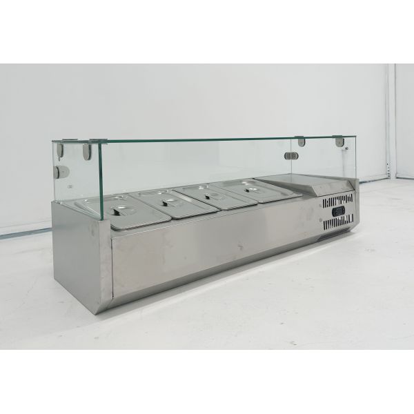 Restaurant Refrigerated Salad Table Countertop Sandwich Salad Prep Table Customized