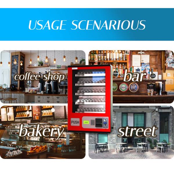 China Manufacturer Self Smart Cash Vending Machine For Foods And Drinks