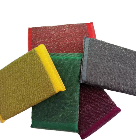 Side view of Heavy-Duty Sponge Scrubber showing thickness and ergonomic design