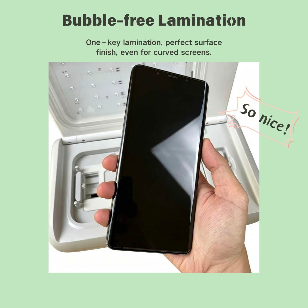Automatic Intelligent 2.5D Vacuum UV Curing Laminator for Mobile Phone Screen Protector TPU Film