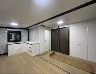 38.2m² Premium Expandable Container House (Wood Grain Finish)