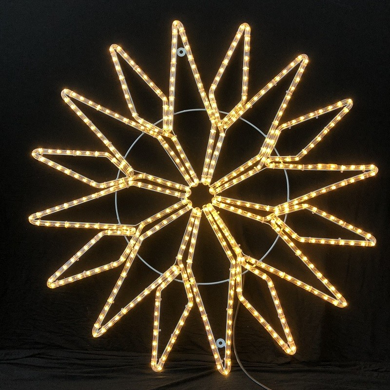 Buy cheap 110V/220V LED rope light star motif light IP55 for Christmas show wedding use from wholesalers
