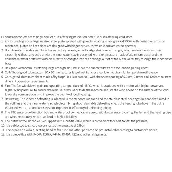 EF Serious Floor Type Quick-Freezing Air Cooler