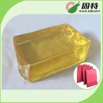 Yellow and semi-transparent PackagingBlock Synthetic polymer resin Hot Melt Glue