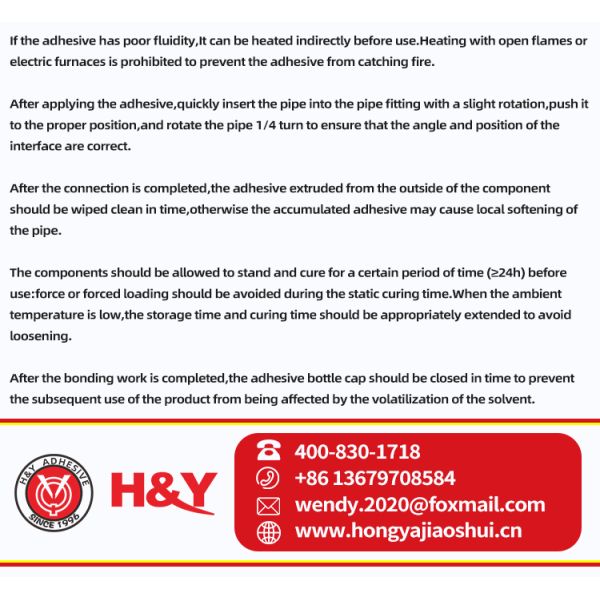 High Viscosity Medium Bodied PVC Cement Cementfor Plastic Pipe Glue Quick Setting Cement