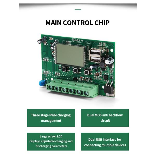 12V/24V PWM Solar Charge Controller Lithium Battery Solar Charge Controller 30A