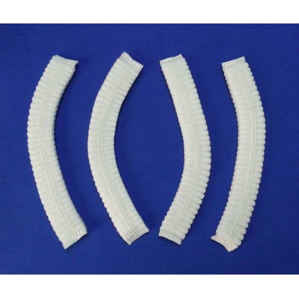 Double Elastic Disposable Bouffant Caps , Flame Retardant Disposable Mob Cap