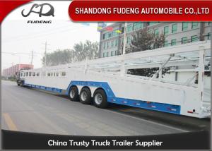 Buy cheap Steel Chassis Automatic Car Carrier Trailer Double Axles Double Floor product