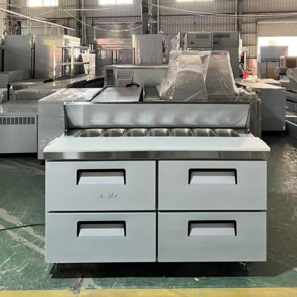 Under Counter Sandwich Prep Table Refrigerator With Drawers CE Approved