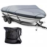 600D Polyester Trailerable Boat Cover , Heavy Duty Marine Grade Runabout Boat