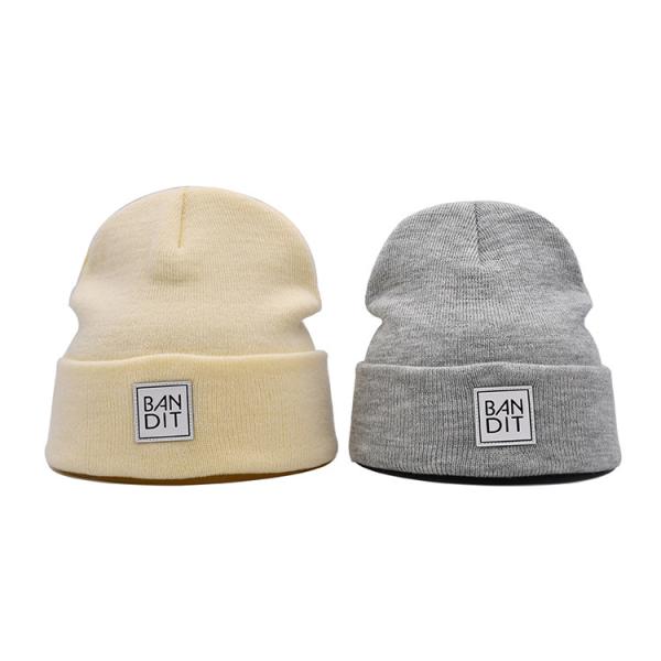 High Quality Customized Knitted Hat Solid Outdoor Knitted Hat Windproof Unisex