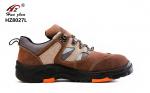 Brown Unisex Rubber Safety Shoes Kevlar Midsole With Glass Fiber Steel Toe