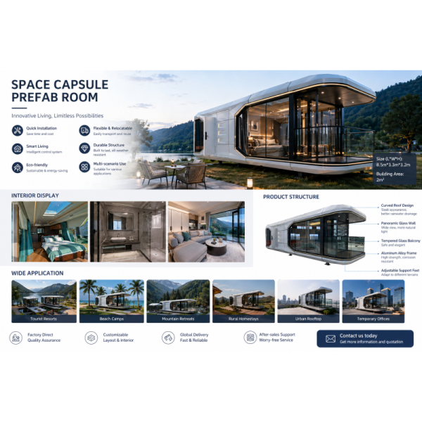 Nova-28 Series: 28m² Premium Space Capsule with Stargazing Skylight