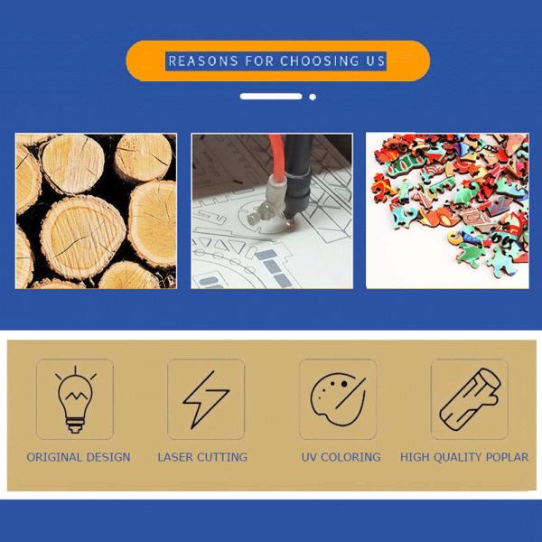 Russian Blocks Game Educational Toy Wooden Puzzle Brain Teasers for Kids Age Range 5-7